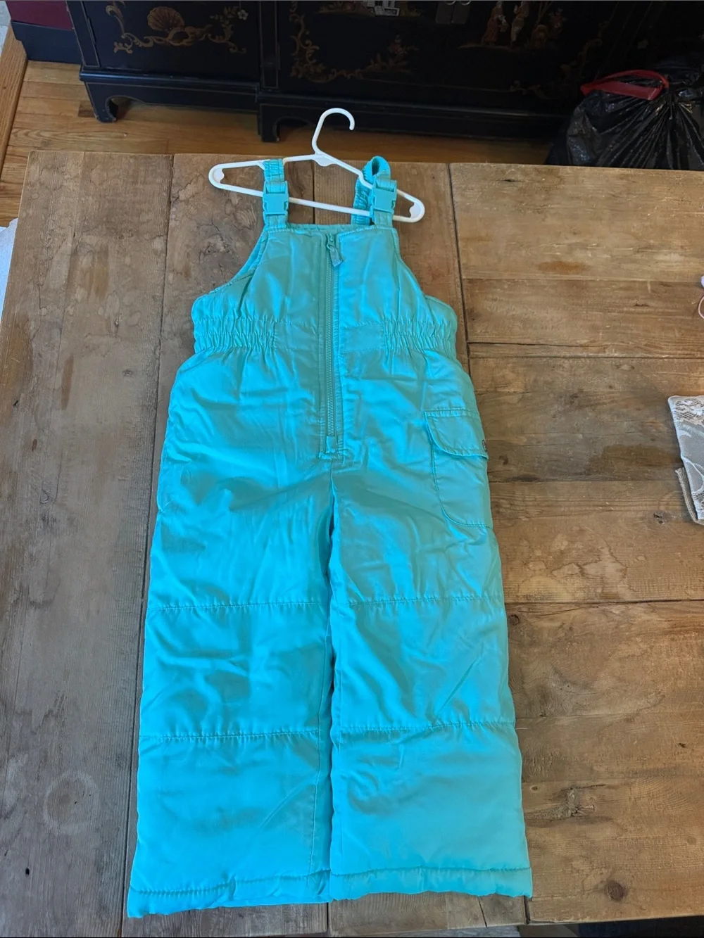 Carter's Bright Teal Kids Snow Overalls